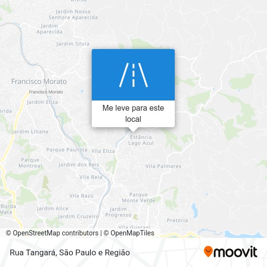 Rua Tangará mapa