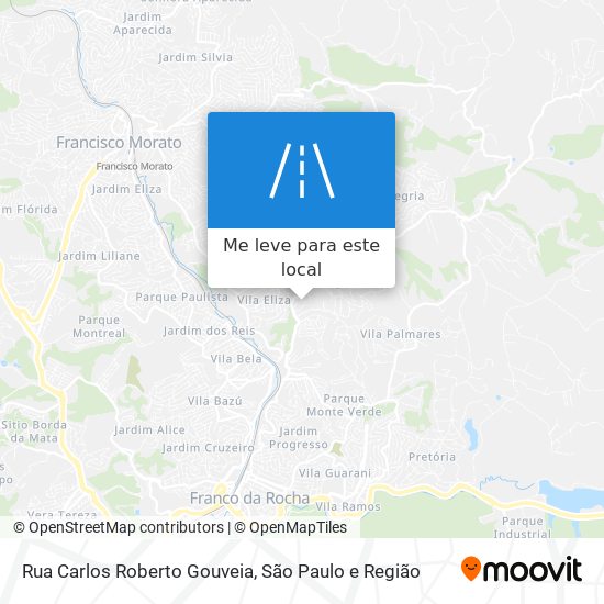 Rua Carlos Roberto Gouveia mapa