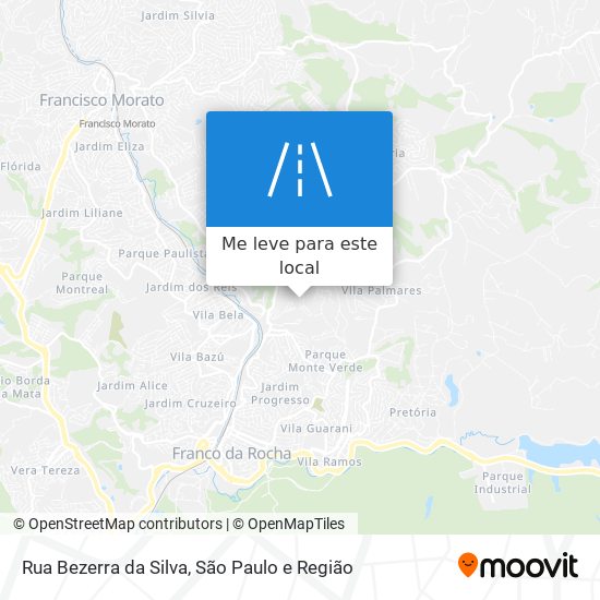 Rua Bezerra da Silva mapa