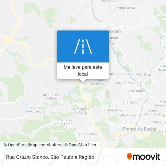 Rua Orázio Stanco mapa