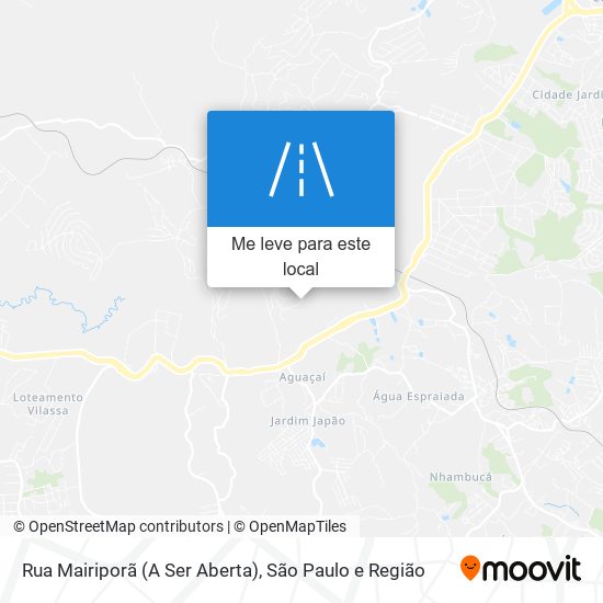 Rua Mairiporã (A Ser Aberta) mapa