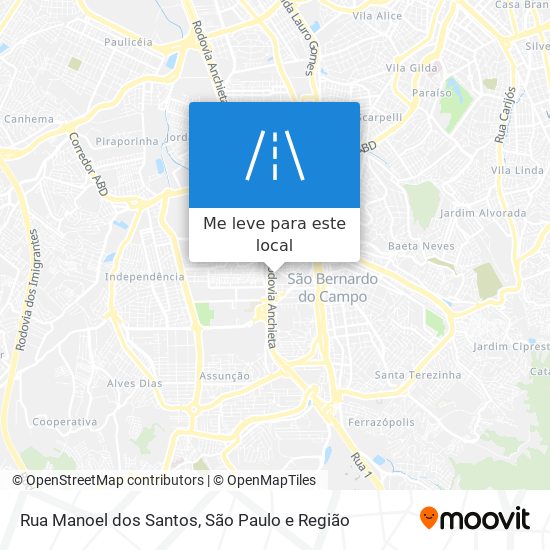 Rua Manoel dos Santos mapa