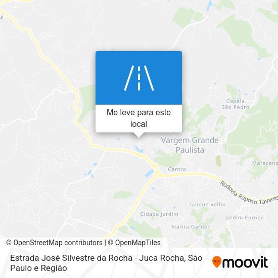 Estrada José Silvestre da Rocha - Juca Rocha mapa