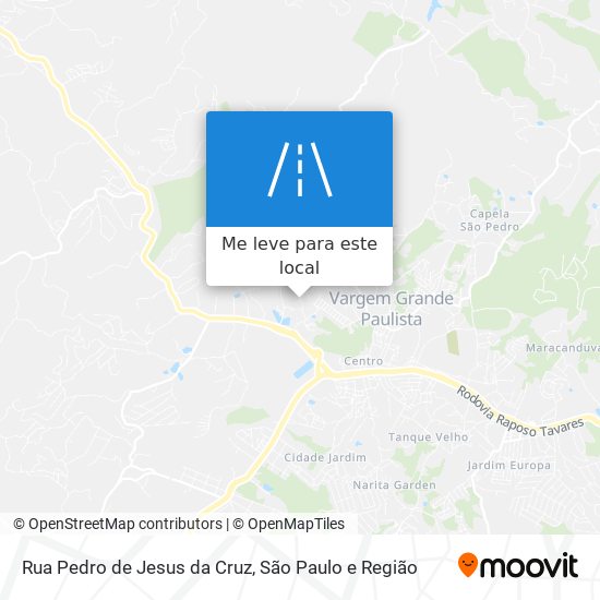 Rua Pedro de Jesus da Cruz mapa