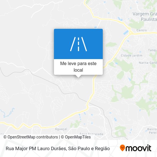 Rua Major PM Lauro Durães mapa