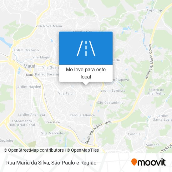 Rua Maria da Silva mapa