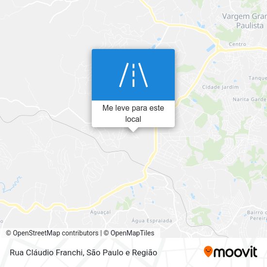 Rua Cláudio Franchi mapa