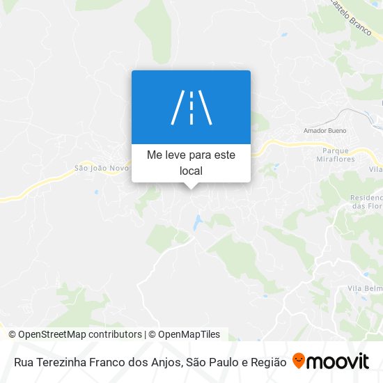 Rua Terezinha Franco dos Anjos mapa