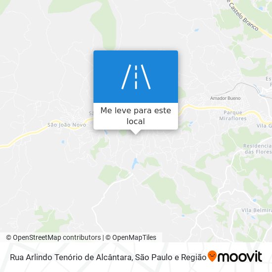 Rua Arlindo Tenório de Alcântara mapa