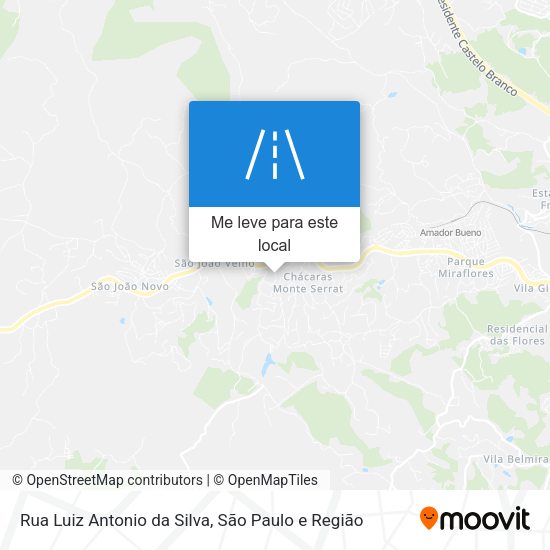 Rua Luiz Antonio da Silva mapa
