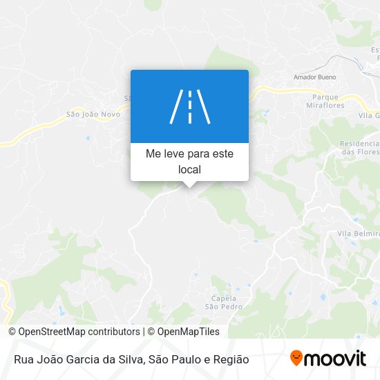 Rua João Garcia da Silva mapa