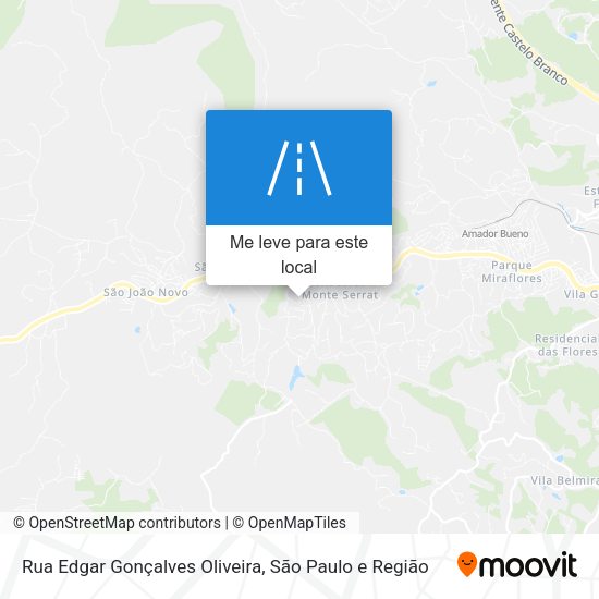 Rua Edgar Gonçalves Oliveira mapa