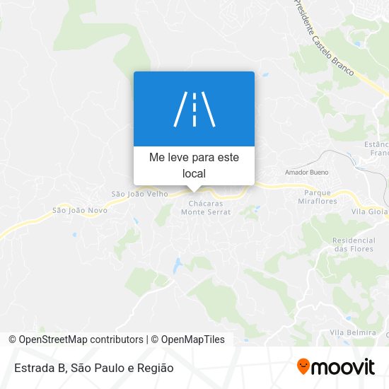 Estrada B mapa