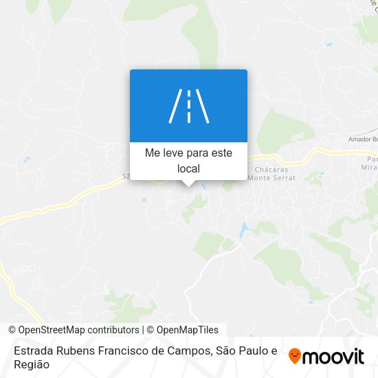 Estrada Rubens Francisco de Campos mapa
