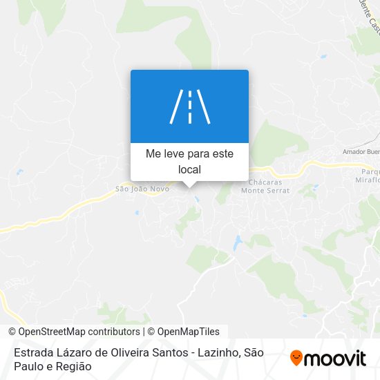 Estrada Lázaro de Oliveira Santos - Lazinho mapa