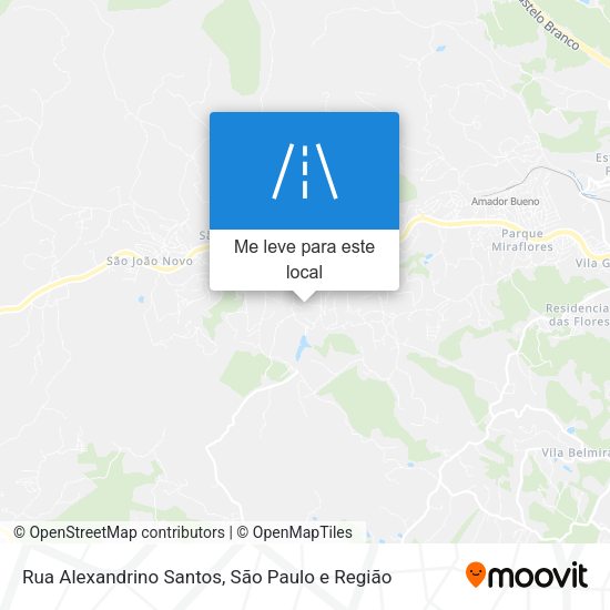 Rua Alexandrino Santos mapa