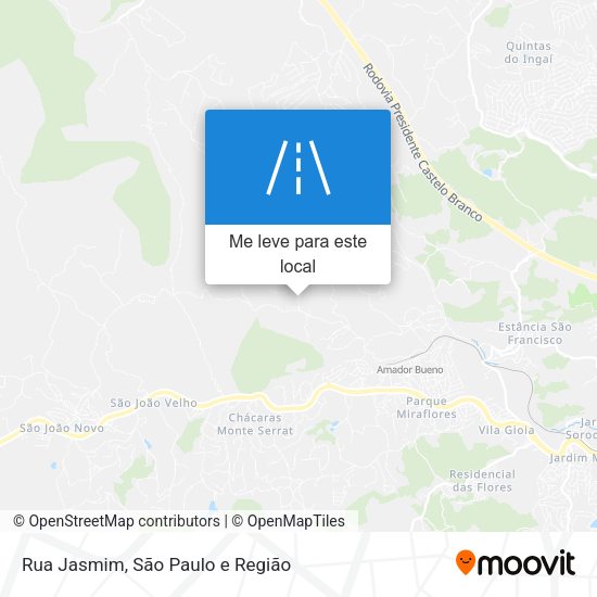 Rua Jasmim mapa