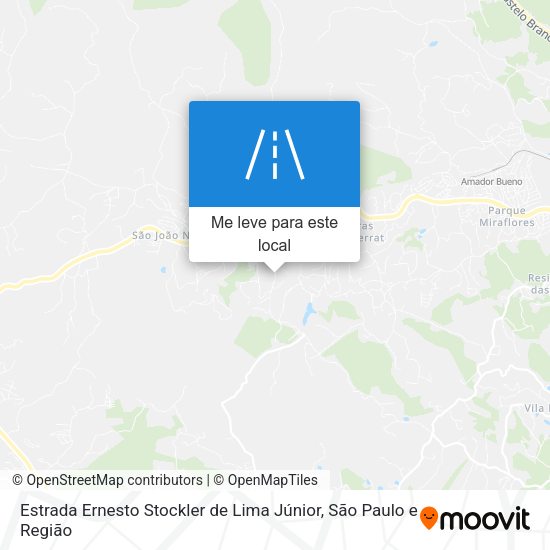 Estrada Ernesto Stockler de Lima Júnior mapa