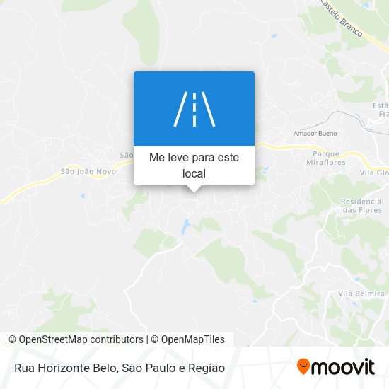 Rua Horizonte Belo mapa