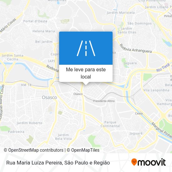Rua Maria Luíza Pereira mapa