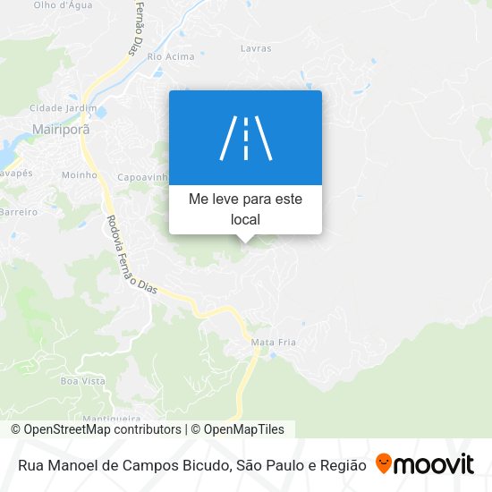 Rua Manoel de Campos Bicudo mapa