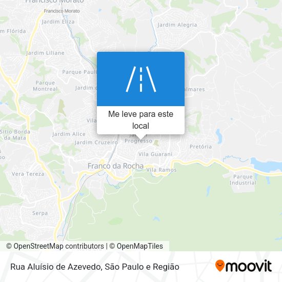 Rua Aluísio de Azevedo mapa