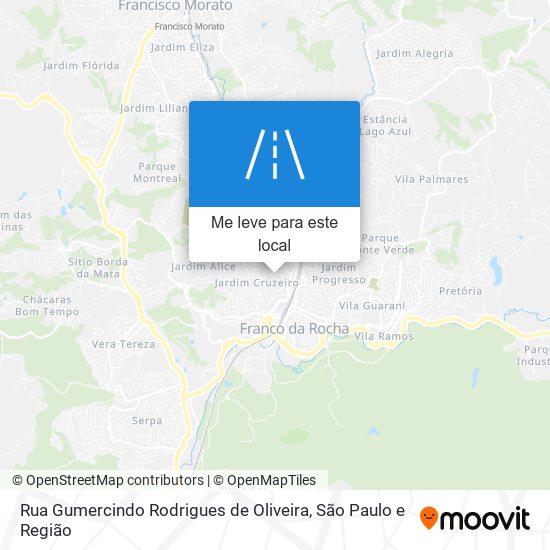 Rua Gumercindo Rodrigues de Oliveira mapa