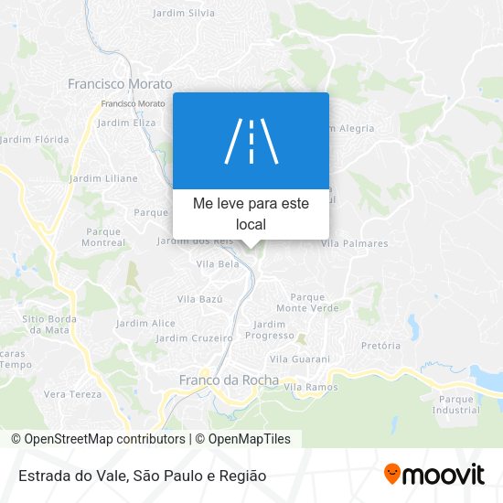 Estrada do Vale mapa