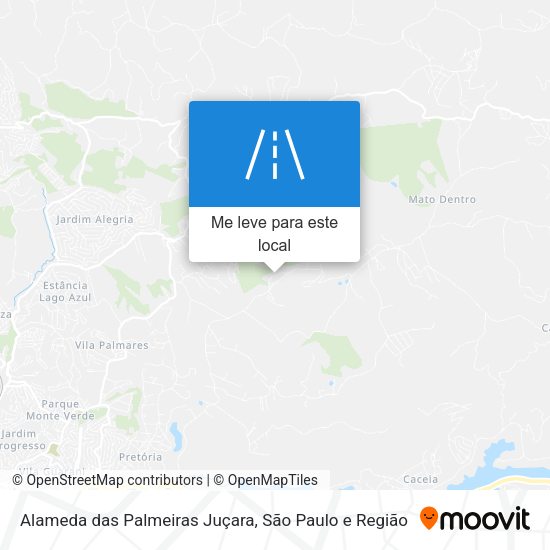 Alameda das Palmeiras Juçara mapa