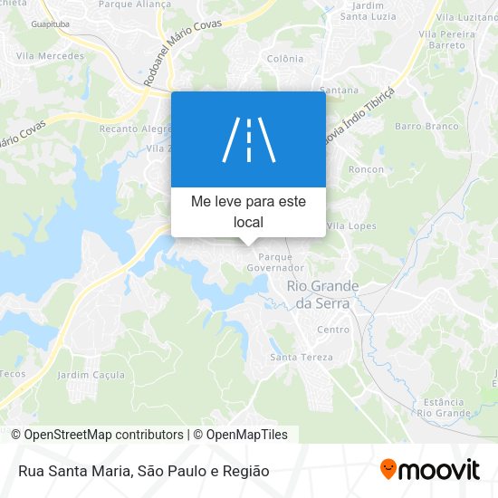 Rua Santa Maria mapa