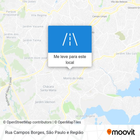 Rua Campos Borges mapa