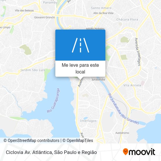 Ciclovia Av. Atlântica mapa