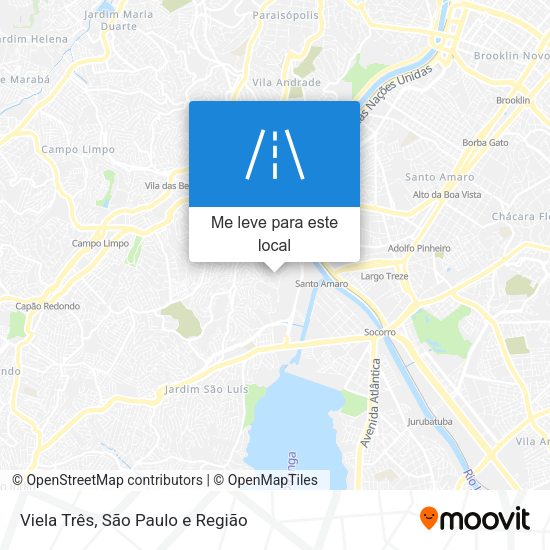 Viela Três mapa