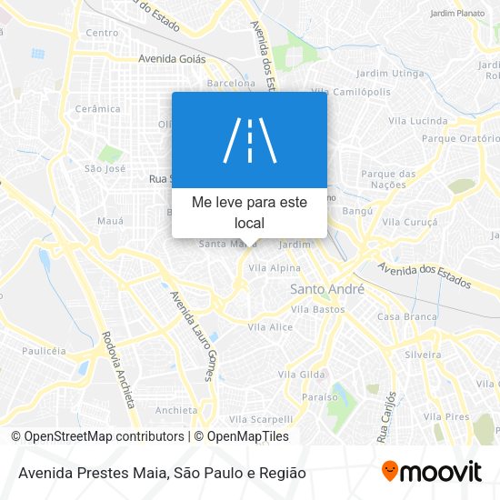 Avenida Prestes Maia mapa