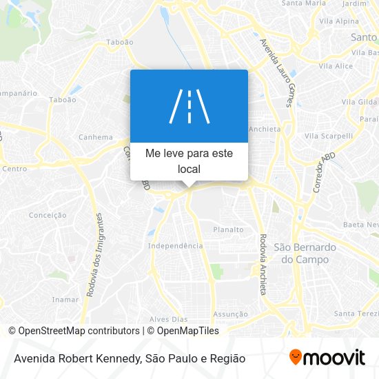 Avenida Robert Kennedy mapa