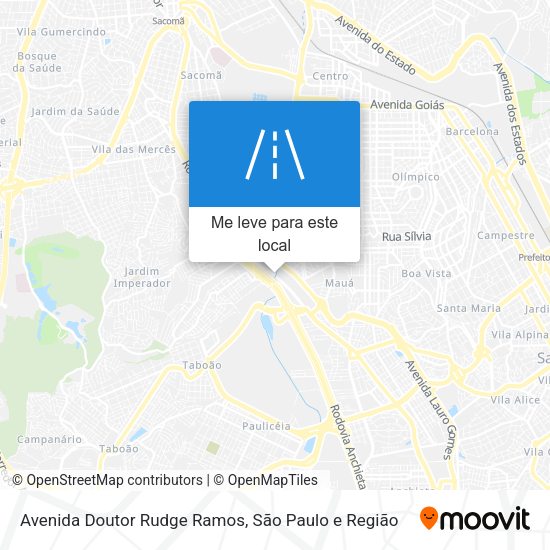 Avenida Doutor Rudge Ramos mapa