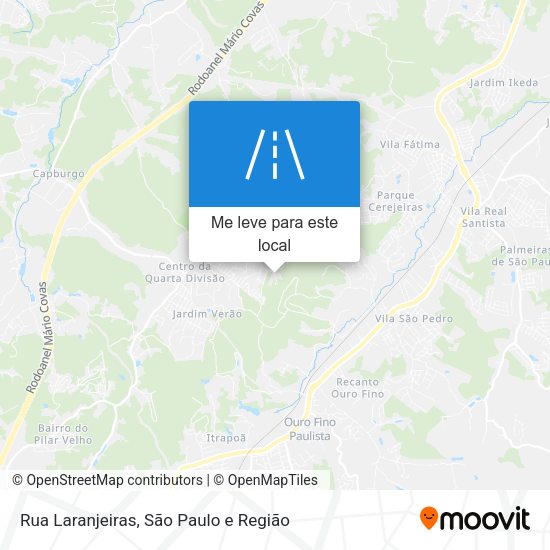 Rua Laranjeiras mapa