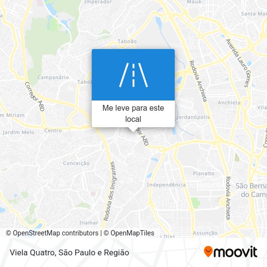 Viela Quatro mapa