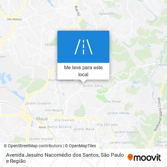 Avenida Jesuíno Nacomédio dos Santos mapa