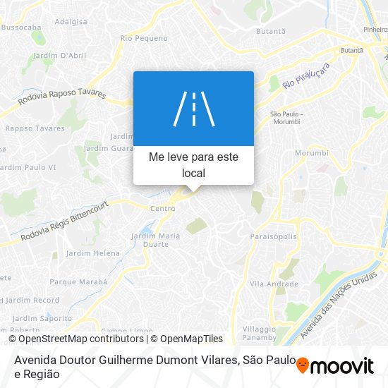 Avenida Doutor Guilherme Dumont Vilares mapa