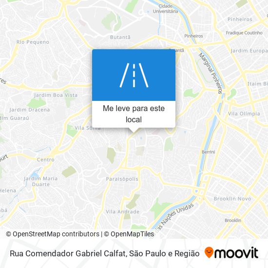 Rua Comendador Gabriel Calfat mapa