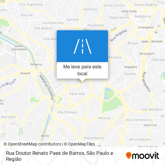 Rua Doutor Renato Paes de Barros mapa