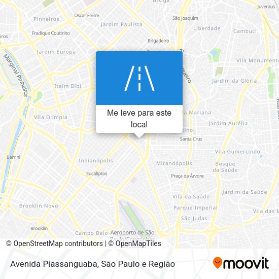 Avenida Piassanguaba mapa