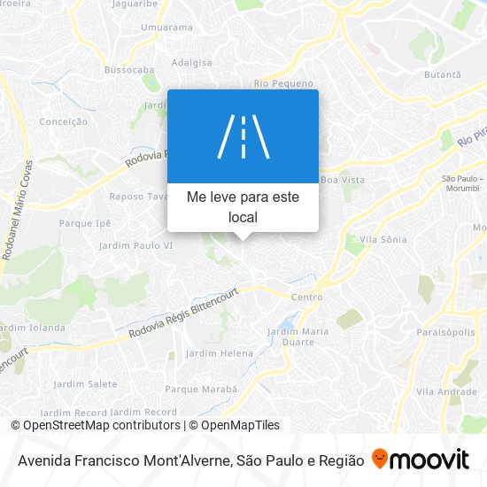 Avenida Francisco Mont'Alverne mapa