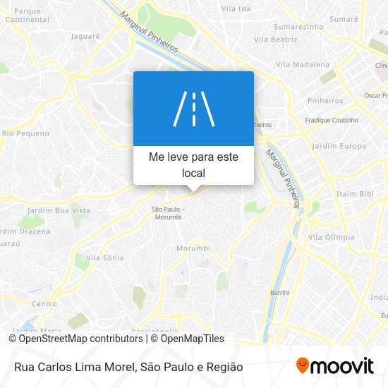 Rua Carlos Lima Morel mapa