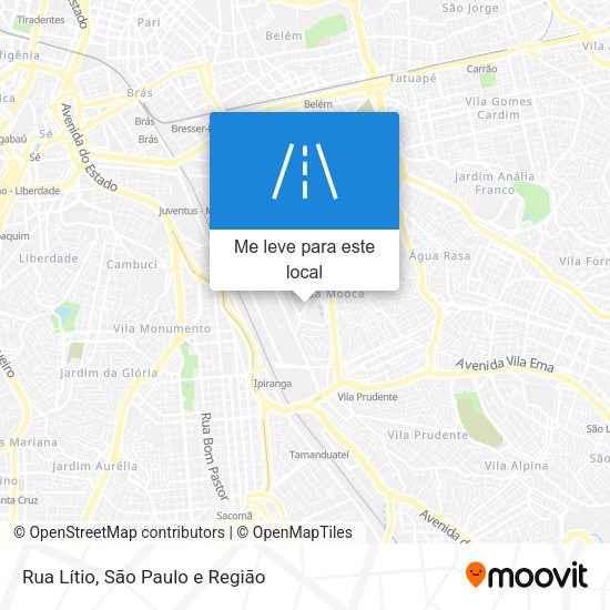 Rua Lítio mapa