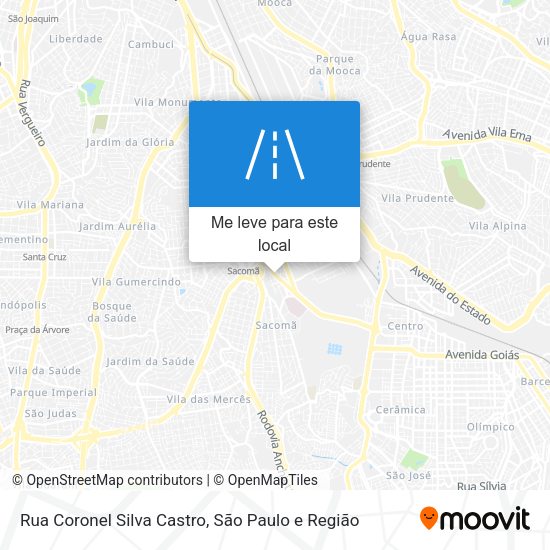 Rua Coronel Silva Castro mapa