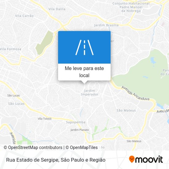 Rua Estado de Sergipe mapa