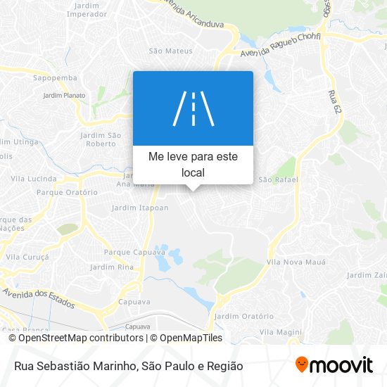 Rua Sebastião Marinho mapa