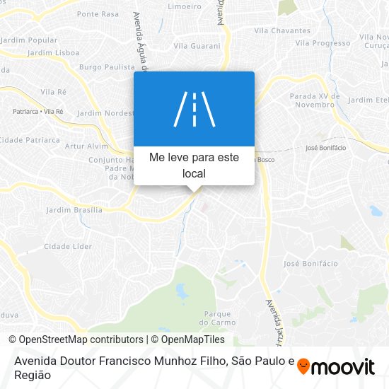 Avenida Doutor Francisco Munhoz Filho mapa